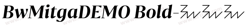 BwMitgaDEMO Bold字体转换